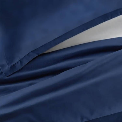 Navy Blue Polyester King Bedding Set