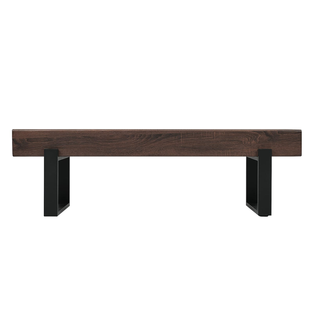 59" Dining Bench - Farmhouse Style, MDF & Metal
