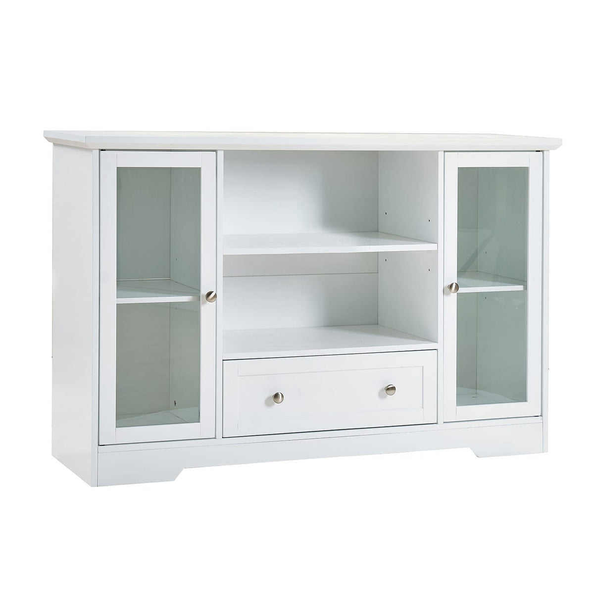 White Oak Storage Sideboard for Kitchen or Dining Room, 51" Wide