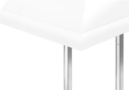 White C-Shaped Accent Table - Bedroom or Living Room