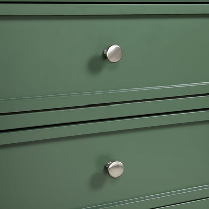 Antique Green 3 Drawer Nightstand - Farmhouse Style