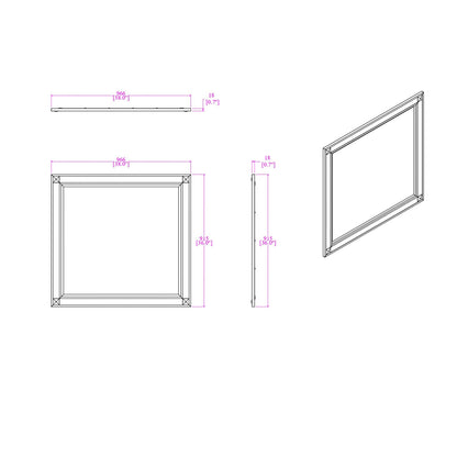 Soulmarie White Mirror - Modern Vanity & Dresser Mirror