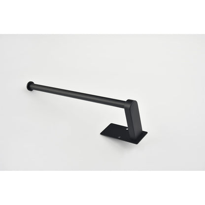 Stainless Steel Paper Towel Holder - Matte Black Wall Mount