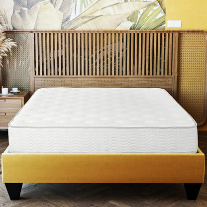 9" King Size Pocket Coil Spring Mattress in a Box - White