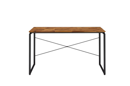 Jurgen Oak & Black Writing Desk - Home Office Storage