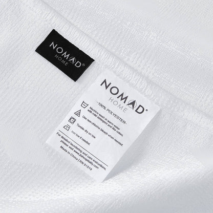 White Polyester Nova Coverlet - Full/Queen Size
