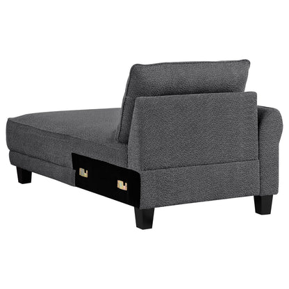 Verona Grey Loose Back Sectional Sofa - L-Shaped, 4 Seats