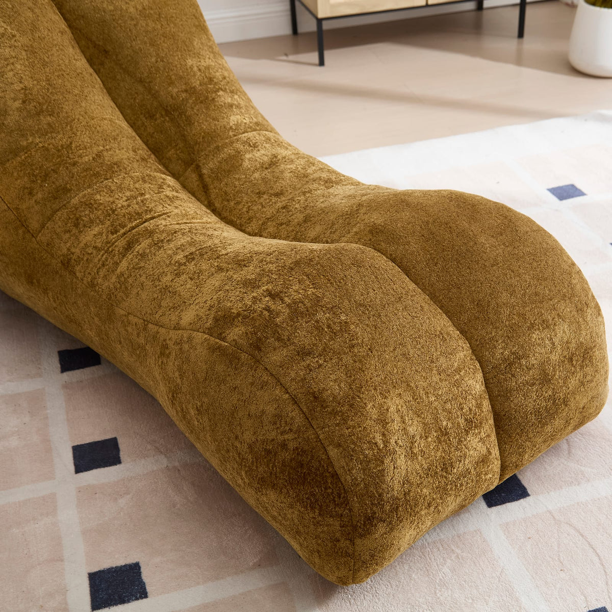 Brown Polyester Bean Bag Sofa for Relaxing Bedroom Media
