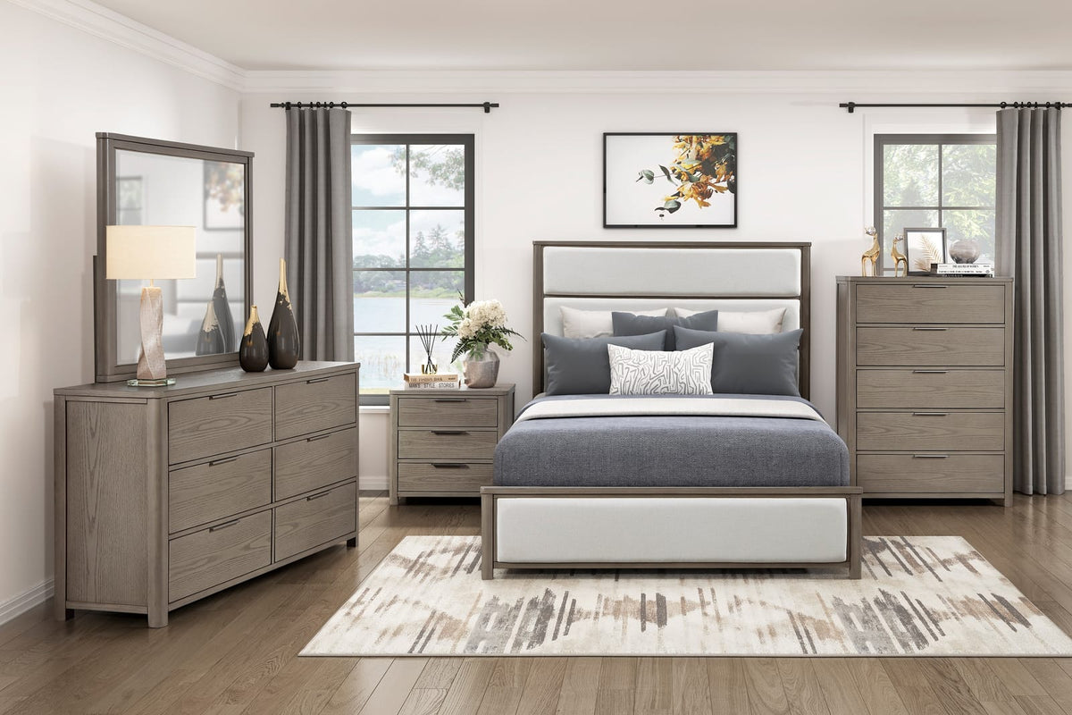 Light Gray 3-Drawer Bedside Cabinet - Modern Nightstand for Bedroom