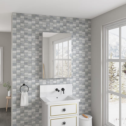 24'' W x 36'' H Surface Frameless Mirror Medicine Cabinet - White Engineered Wood