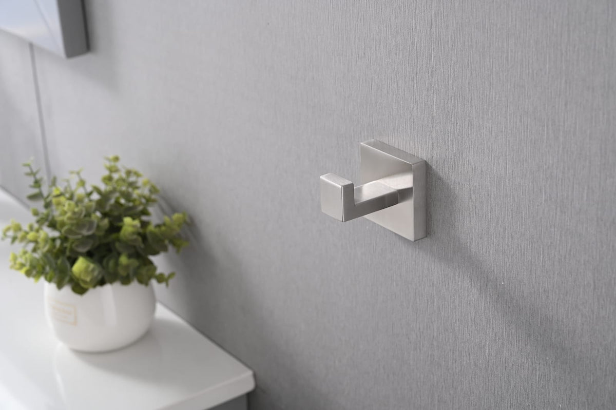 Stainless Steel Bathroom Towel Hooks - 2 Pack