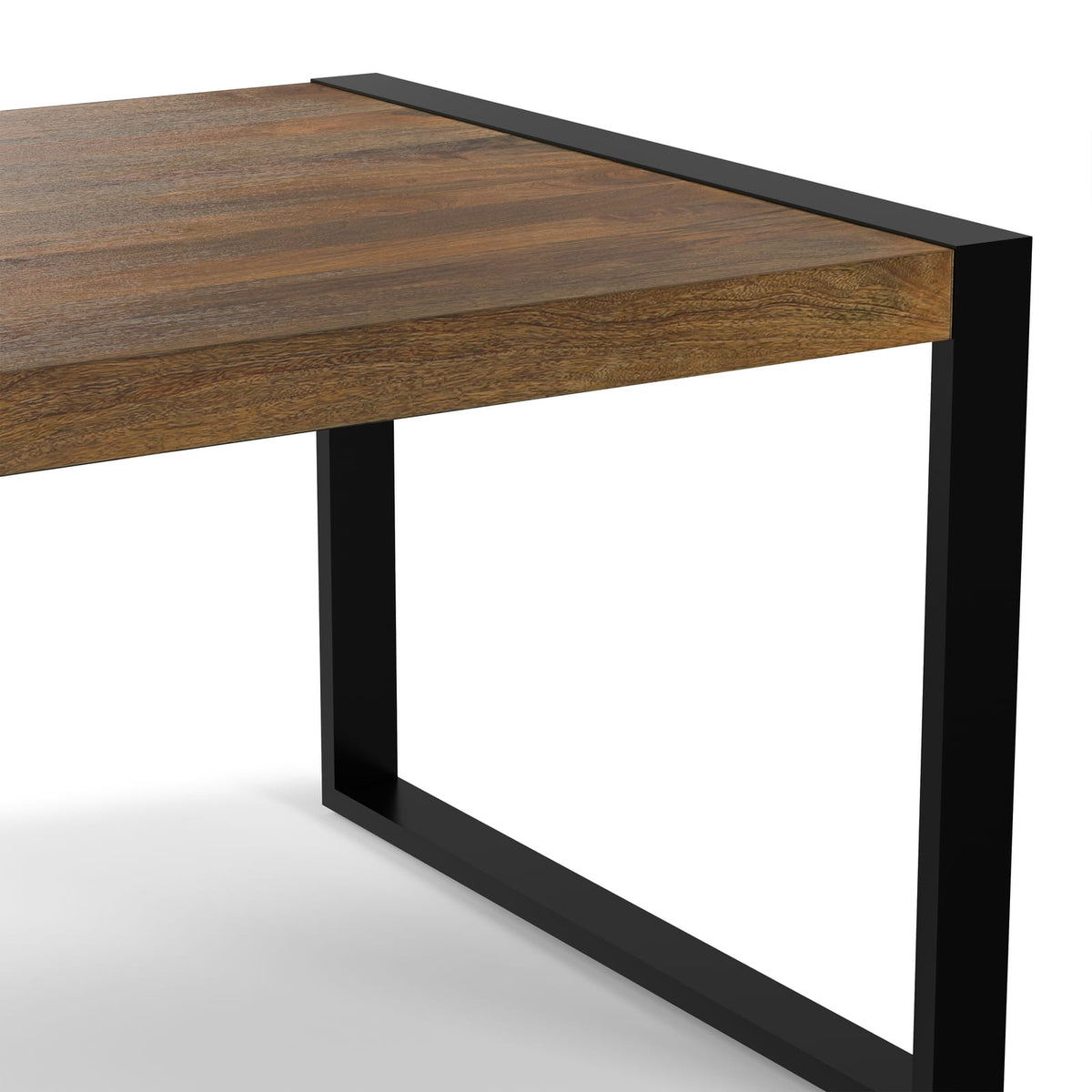 Light Tobacco Wood Dining Table - 4 Person