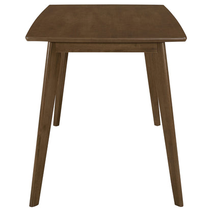 Mid-Century Modern Brown Dining Table - 48" Rectangular