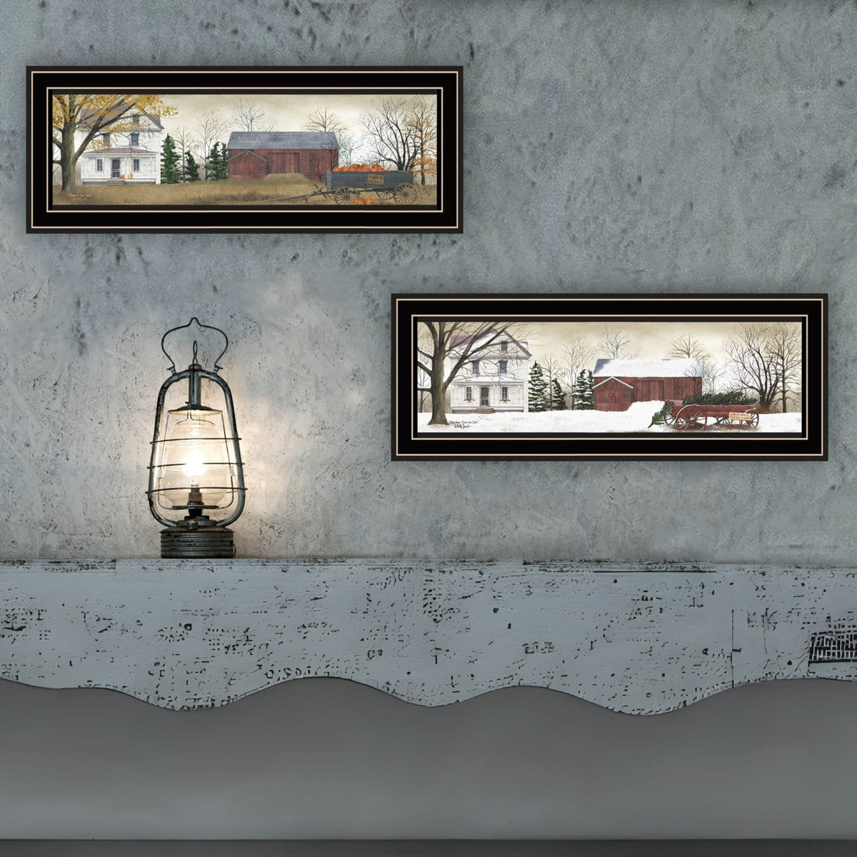 Multicolor Wood Wall Art Prints - Living Room Decor