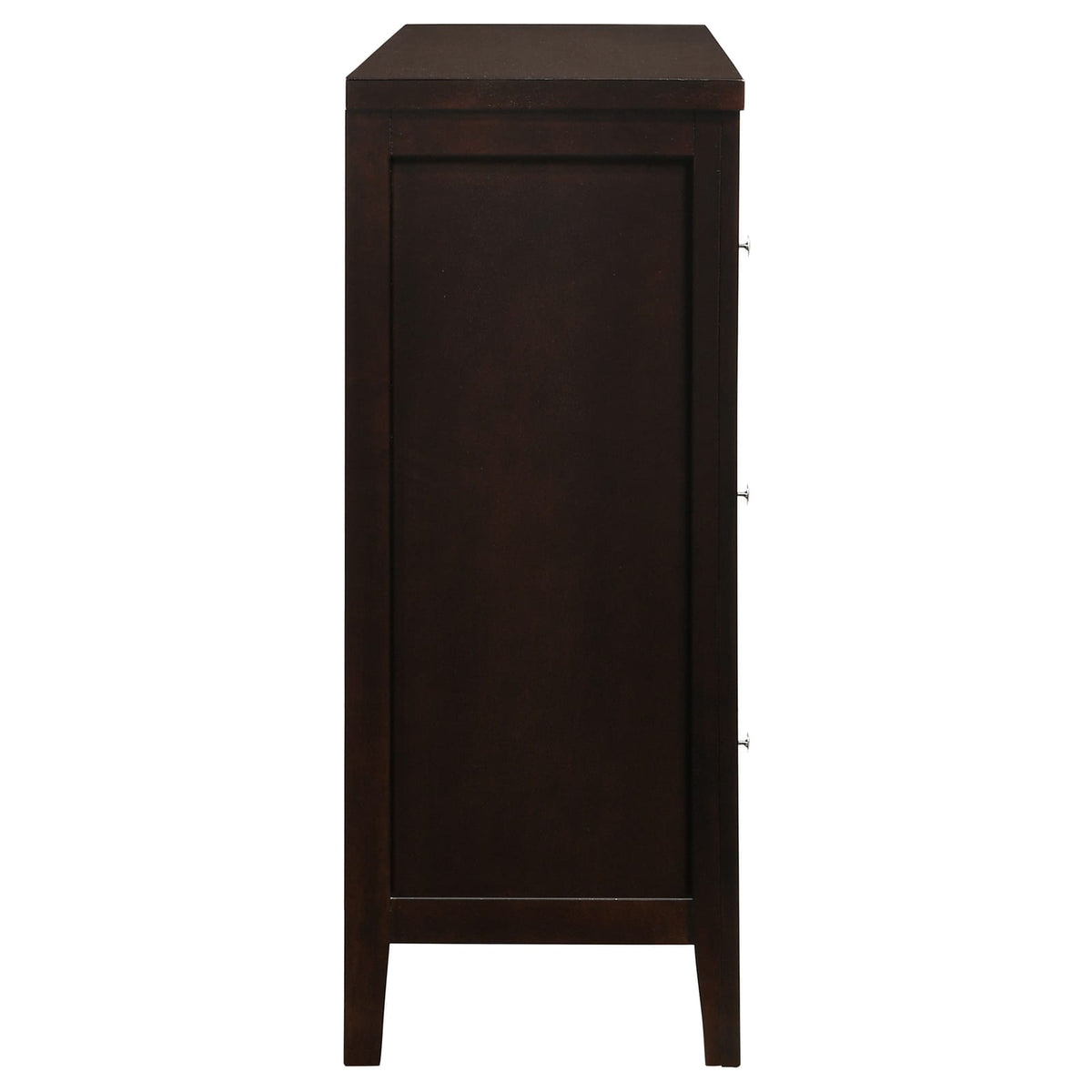 Cappuccino Wood Dresser - 6 Drawers Bedroom