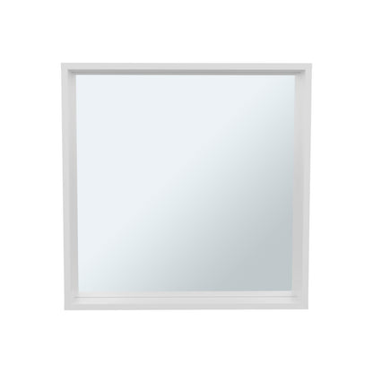 Modern White Wall Mirror Cabinet for Bathroom Storage Particle Board