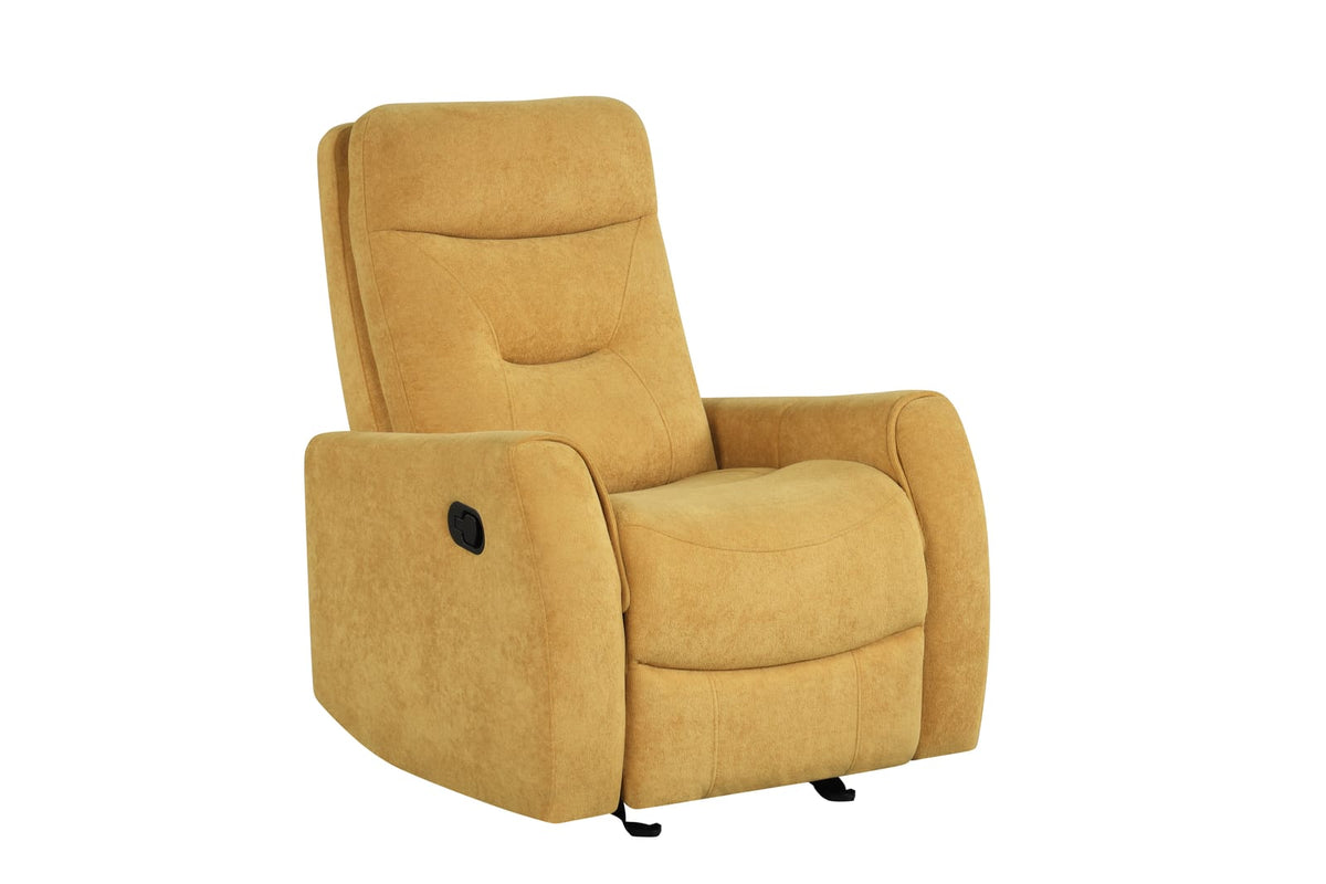 Yellow Swivel Recliner - 2 Position Rocker for Living Room
