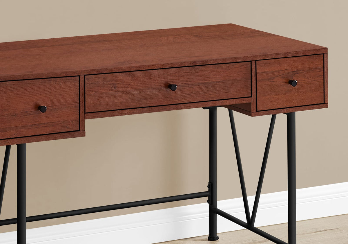 Cherry Wood Computer Desk - 48" Home Office Storage