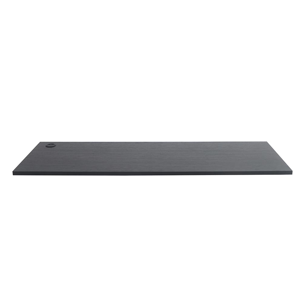 63 Inch Metallic Grey Wood Desk - Modern Workspace