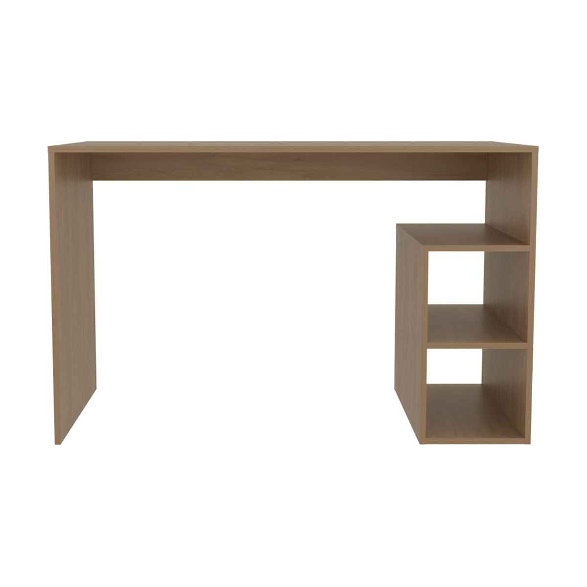 47" Wide Four Shelves Writing Desk - Natural Oak Home Office Desk