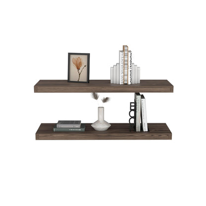 Brown Floating Shelves Set of 2 - 31.5" Wide