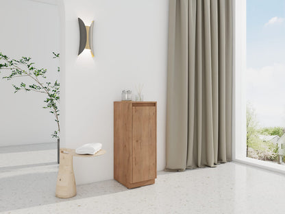Small Freestanding Oak Bathroom Storage Cabinet - Plywood