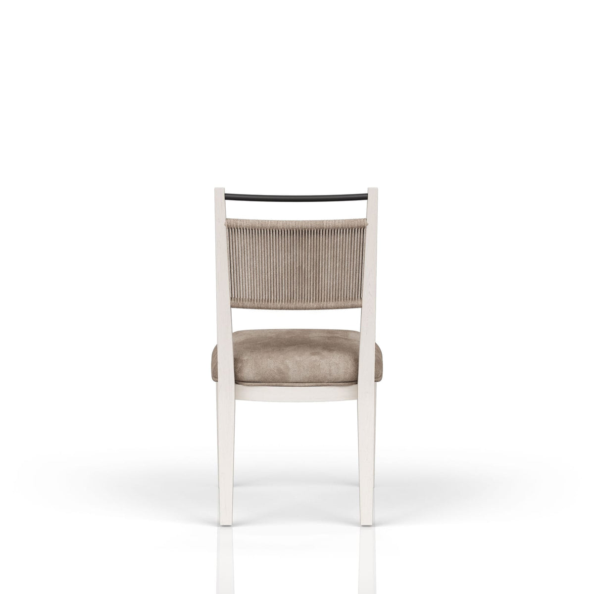 Rope Back Dining Chair - Beige & Vanilla Set of 2