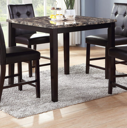 Espresso Birch Dining Table - 42" Square MDF Top
