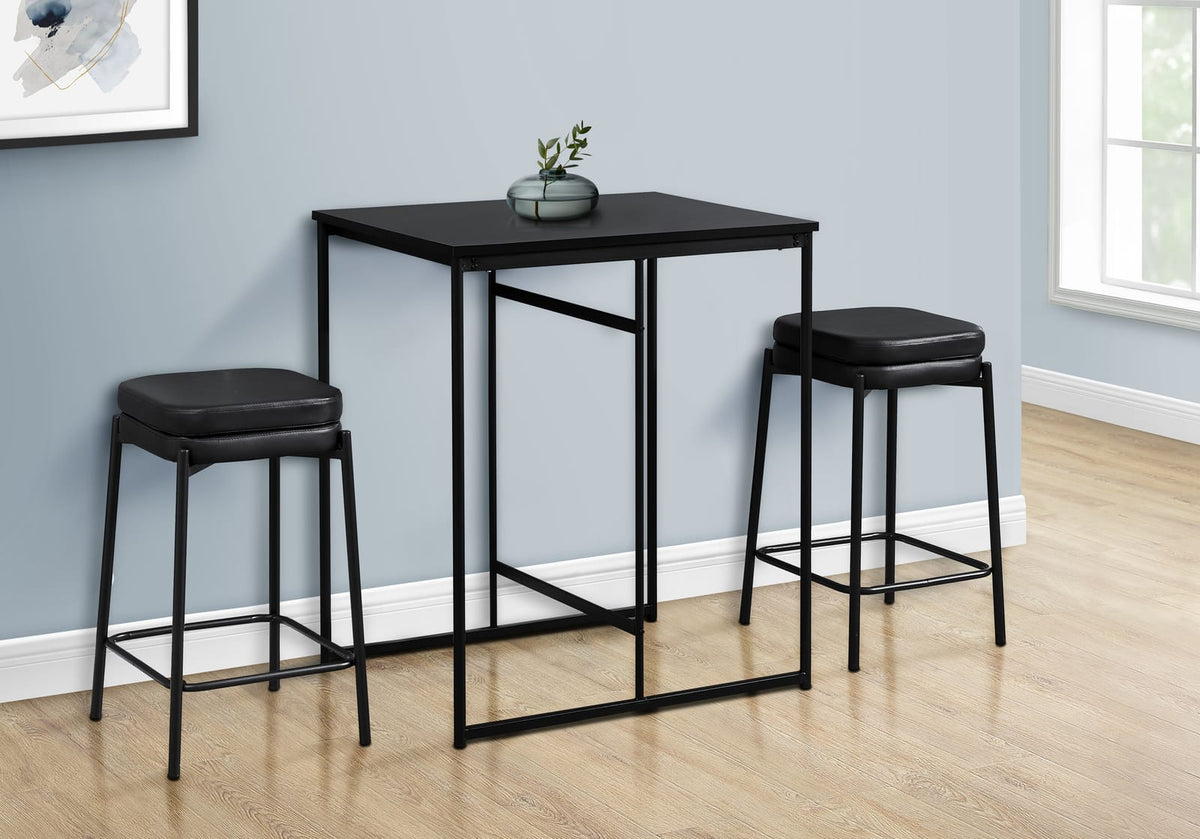 32" Counter Height Dining Table - Black MDF for Dining Room