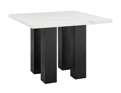 48 Inch Square Dining Table Set - 4 Seats Black Grey White