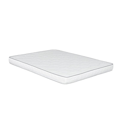 Twin Size Foam Mattress - White, High Density Comfort