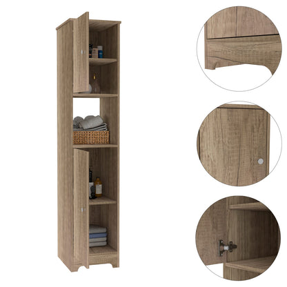 Ibis Linen Cabinet - Beige, 2-Door File Cabinet with Shelves