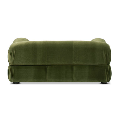 Small Velvet Pet Bed Olive Green Sofa Style For Dogs