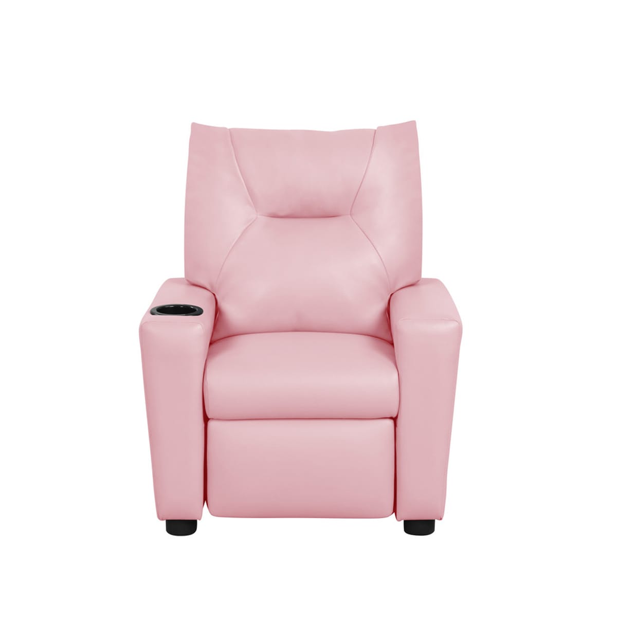 Pink Fabric Kids Recliner - 13" Seat Height