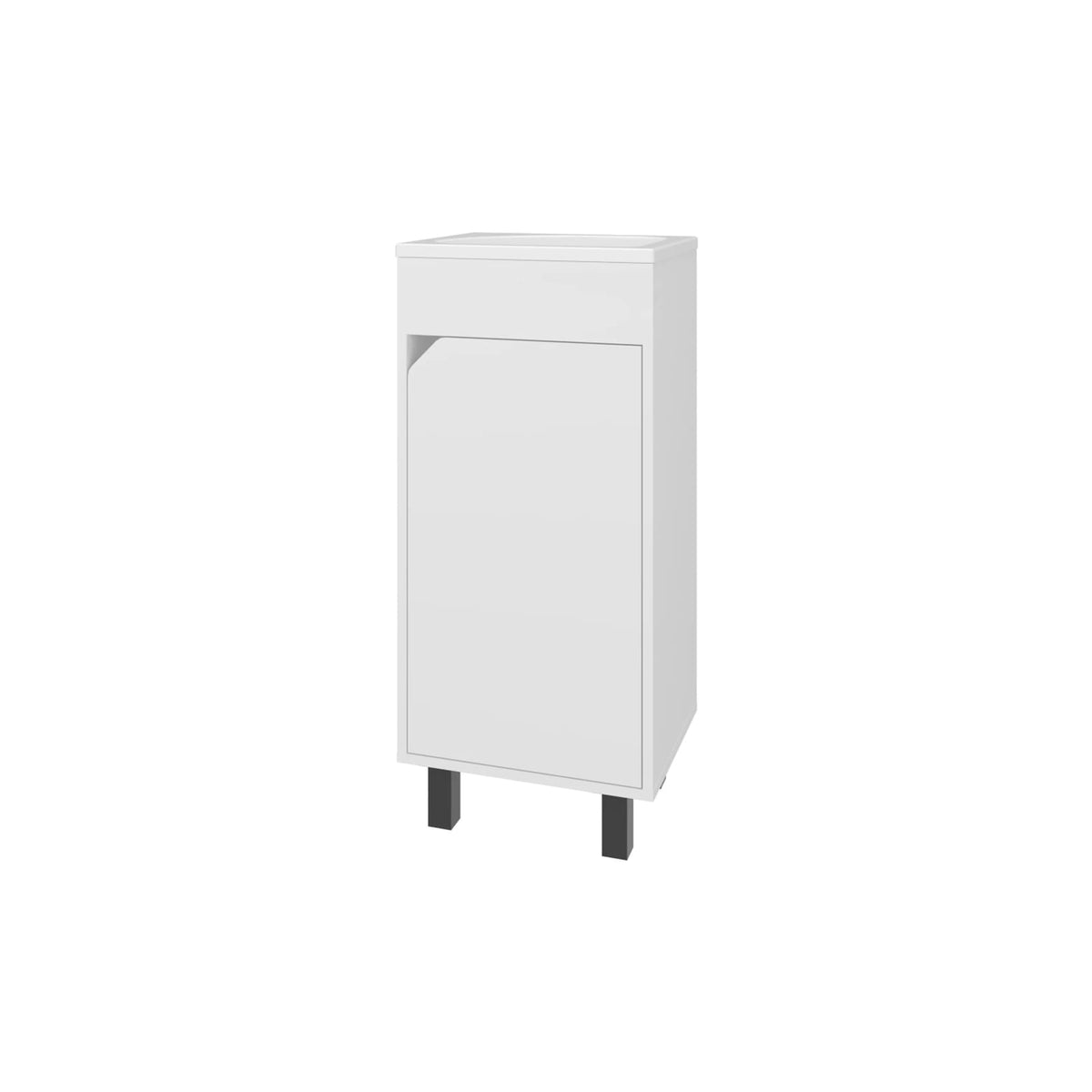 White Bathroom Vanity with Storage for Bathrooms
