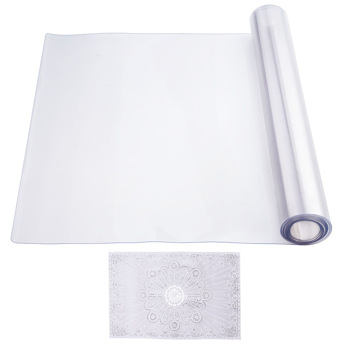 PVC Table Protector 24x96 Inch - Clear Desk Cover