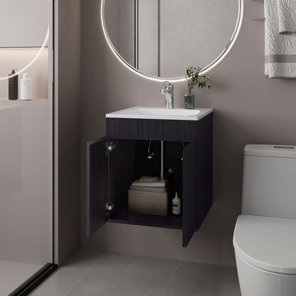 Dublin Vanity Kronos, Black - Bathroom Vanities