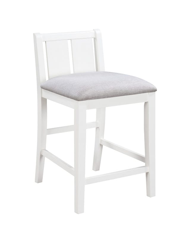 White Wood Dining Table Set with Chairs for Kitchen or Dining Room