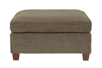 Tan Chenille Rectangle Ottoman - 37" Modern Sofa for Living Room