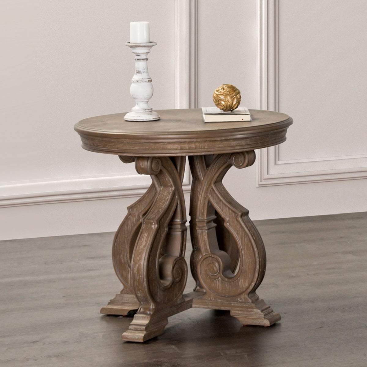 Oak End Table - Traditional Solid Wood Design
