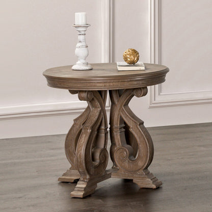 Oak End Table - Traditional Solid Wood Design