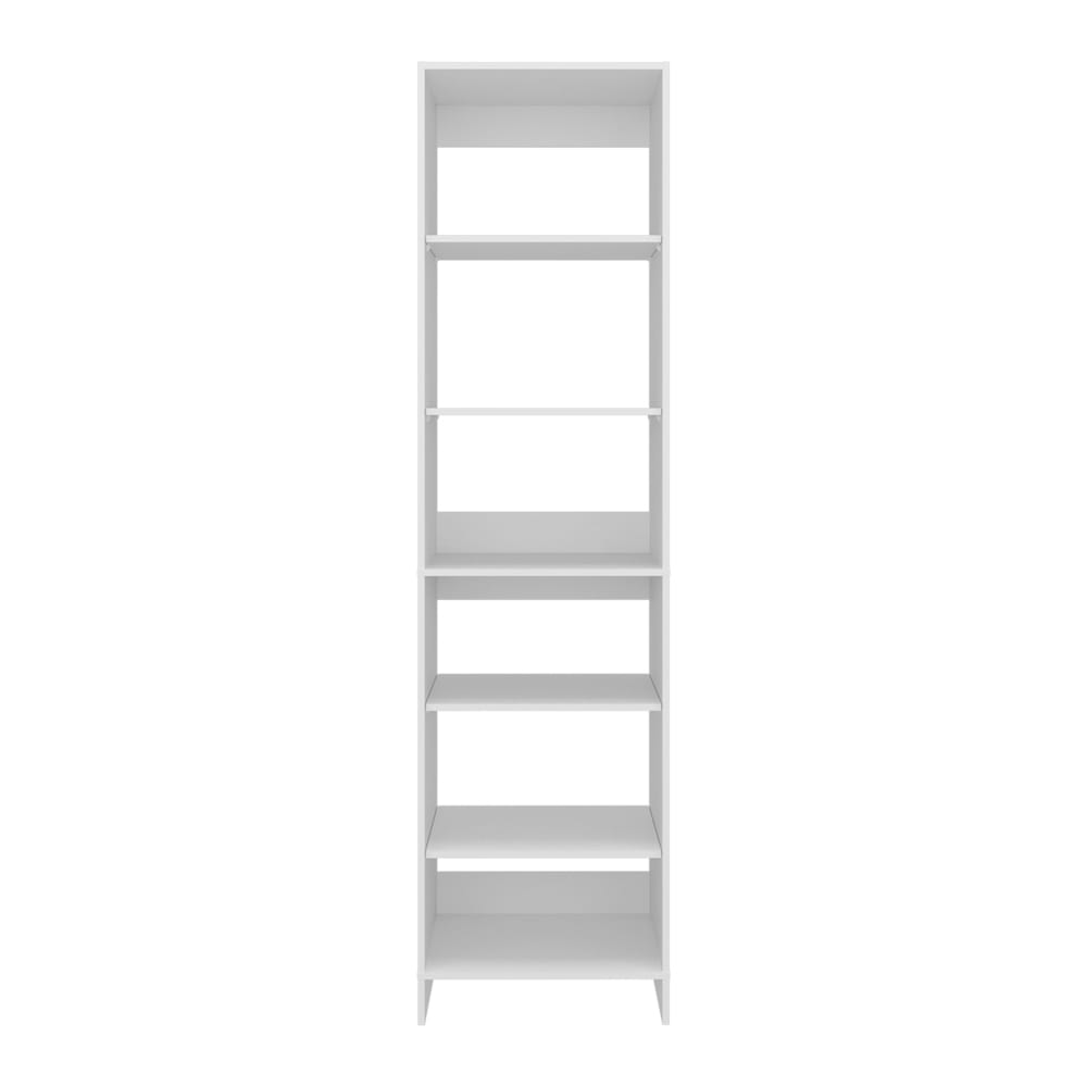 White Engineered Wood Dresser - 21.9 x 19 x 84" for Bedroom