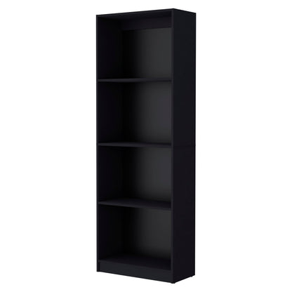 Wenge 2-Door Bookcase Set - 2 Piece Display Shelving