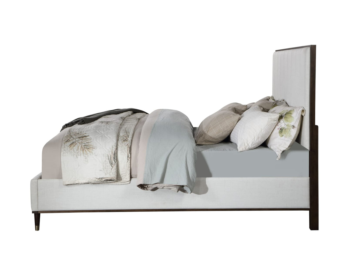 Carena Light Gray Fabric Finish E. King Bed - Comfortable & Stylish Bedroom