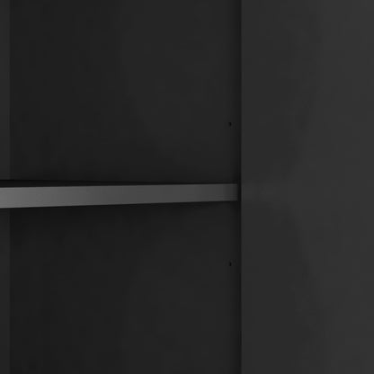 Black Buffet Cabinet with Storage - Modern Sideboard Table