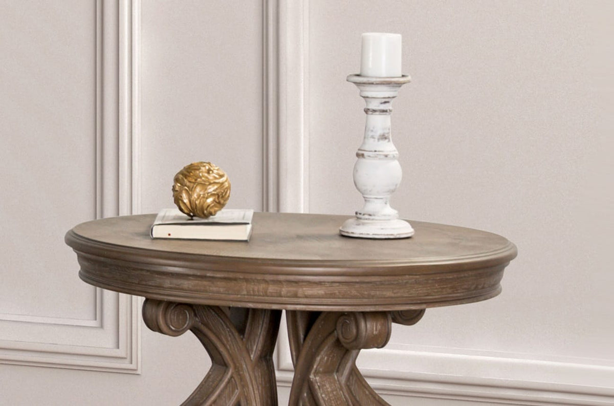 Oak End Table - Traditional Solid Wood Design