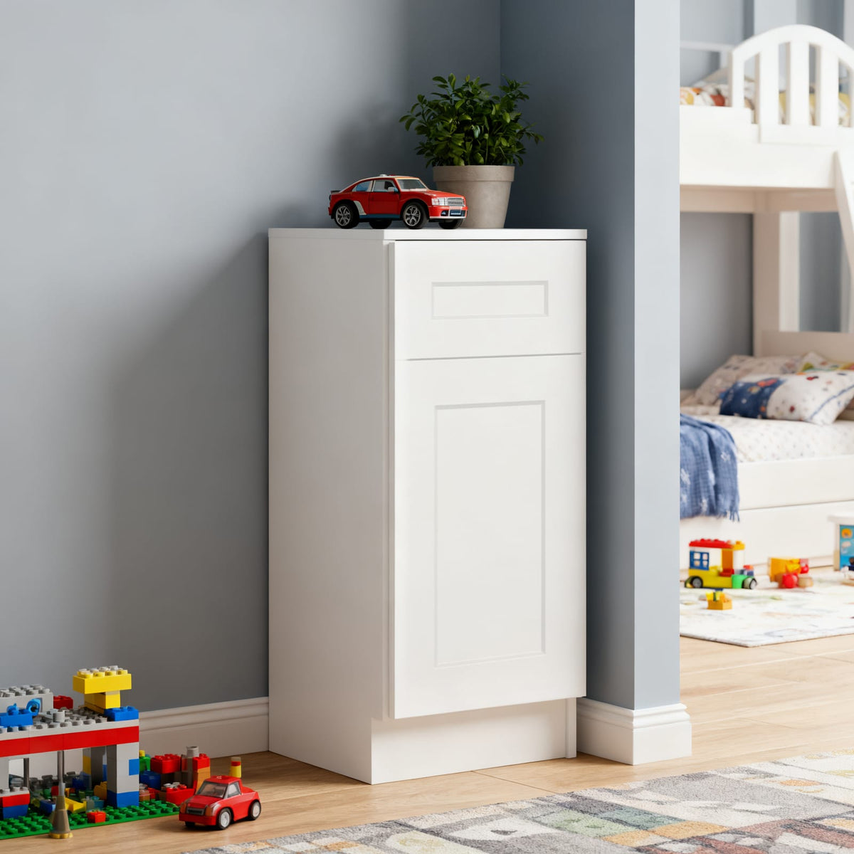15" White Shaker Cabinet - Storage & Organization
