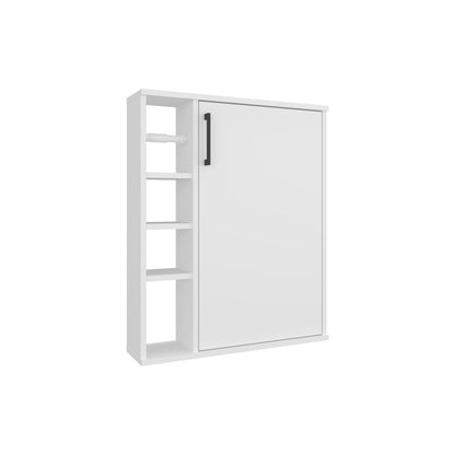 Freestanding White Medicine Cabinet for Bathroom Storage Renovation
