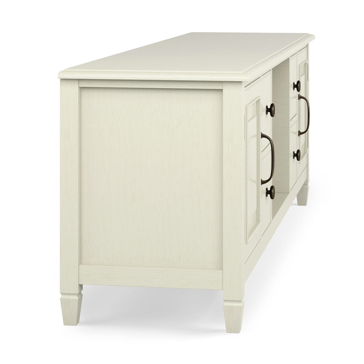 Connaught 72 Inch Solid Wood TV Stand - Antique White