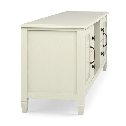 Connaught 72 Inch Solid Wood TV Stand - Antique White